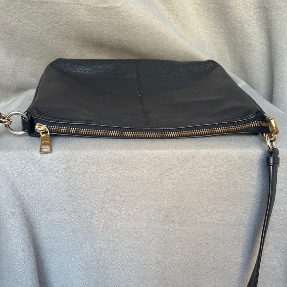 Coach Mae Black Pebbled Leather Large Crossbody File Bag - Picture 8 of 15
